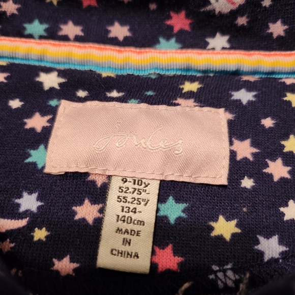 Joules, Girls, Quarter-zip pullover, Unicorn Navy, Size 9 / 10 Y. - Picture 3 of 5